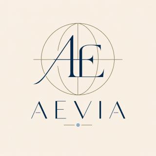 Aevia monogram and wordmark